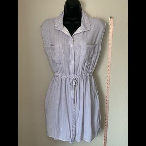 Sleeveless Summer Shirt Dress
